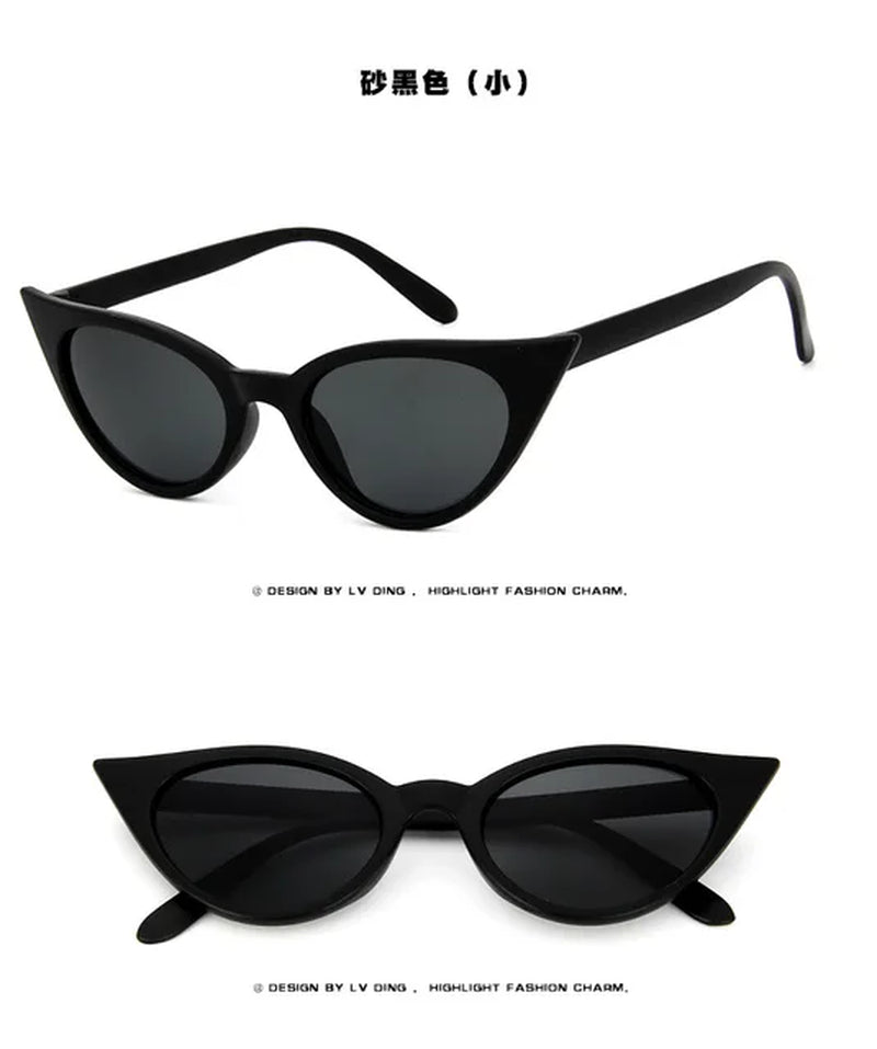 2021 Retro Cat Eye Sun Glasses New Women Cateye Sunglasses Luxury Brand Designer Vintage Gradient Female Eyewear UV400